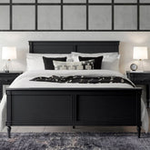 Dark Solid Wood Bed | Rich Finish Premium Bedroom Furniture – Oakvello