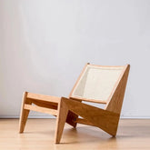 Kangaroo Cane Rattan Chair | Solid Wood Boho Accent Seating – Oakvello