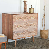 Solid Wood Sideboard Cabinet | Versatile Living Room Storage – Oakvello