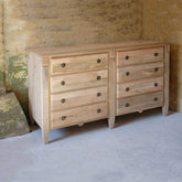 Natural Solid Wood Chest of Drawers | Bedroom Storage Dresser – Oakvello