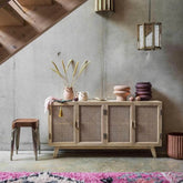 Solid Wood Sideboard | Stylish Living Room Storage Furniture – Oakvello