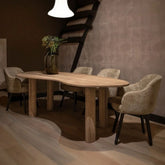 Solid Teak Wood Dining Table | Durable Kitchen & Dining Furniture – Oakvello