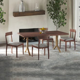 Solid Mango Wood Dining Chair Set of 2 | Kitchen & Dining Seating – Oakvello