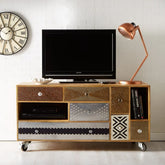 Artisan Limited Edition Solid Wood TV Cabinet | Handcrafted Media Console – Oakvello