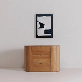 3-Drawer Solid Mango Wood Chest | Bedroom Storage Dresser – Oakvello