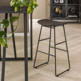 Solid Wood Wine Bar Stools | Kitchen & Home Bar Seating – Oakvello