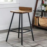Metal Bar Stool | Industrial Style Kitchen & Bar Seating – Oakvello
