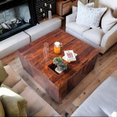 Stylish Solid Sheesham Wood Coffee Table | Living Room Centre Table – Oakvello