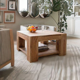 Solid Wood Coffee Table | Classic Décor Living Room Centre Table – Oakvello