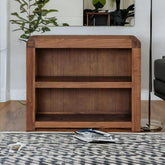 Solid Mango Wood Small Bookcase | Compact Living Room Display Storage – Oakvello