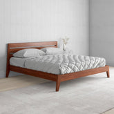 Solid Wood King Size Bed | Handcrafted Premium Bedroom Furniture – Oakvello