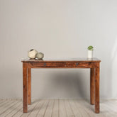 2-Drawer Solid Mango Wood Study Desk | Home Office Writing Table – Oakvello