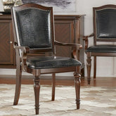 Handmade Solid Teak Wood Arm Chair Set of 2 | Heritage Living Room Seating – Oakvello