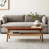 Solid Wood Coffee Table | Natural Hardwood Living Room Centre Table – Oakvello