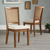 Solid Wood Dining Chair Set of 2 | Classic Kitchen & Dining Seating – Oakvello