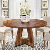 Solid Wood Round Dining Table | Kitchen & Dining Room Furniture – Oakvello
