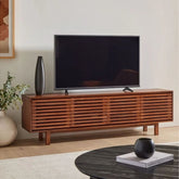 Unique Solid Wood Media Console Table | TV Stand & Living Room Storage – Oakvello