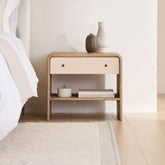 Modern Solid Wood Bedside Table | Sleek Bedroom Nightstand – Oakvello