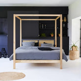 Retreat Solid Wood Four-Poster Bed | Statement Bedroom Furniture – Oakvello
