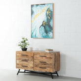 Solid Mango Wood Dresser | Bedroom Storage Chest of Drawers – Oakvello
