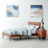 Acacia Wood Bed Frame | Premium Solid Hardwood Bedroom Furniture – Oakvello