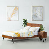 Acacia Wood Bed | Solid Hardwood Bedroom Furniture – Oakvello
