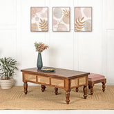 Solid Sheesham Wood Coffee Table | Premium Living Room Centre Table – Oakvello