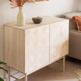 Garrik Solid Wood Sideboard | Living Room Storage Cabinet – Oakvello