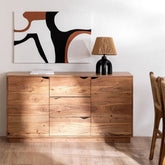 Tasmani Acacia Wood Sideboard | Solid Hardwood Storage Cabinet – Oakvello