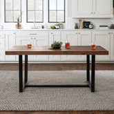 Distressed Solid Wood Dining Table | Rustic Kitchen & Dining Furniture – Oakvello