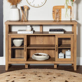 Solid Wood TV Console Cabinet | Media Storage & Living Room Furniture – Oakvello