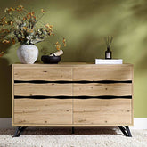 6-Drawer Chest of Drawers | Large Solid Wood Bedroom Dresser – Oakvello