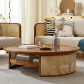 Solid Mango Wood Coffee Table | Natural Hardwood Living Room Furniture – Oakvello