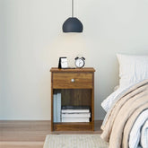 Solid Wood Bedside Table with Drawer | Bedroom Nightstand – Oakvello