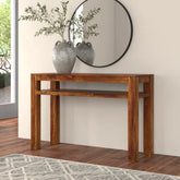 Jodhpuri Solid Wood Console Table | Handcrafted Heritage Entryway Furniture – Oakvello