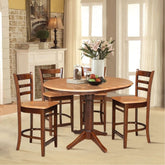 Solid Wood Round Extension Dining Table | Flexible Kitchen Furniture – Oakvello