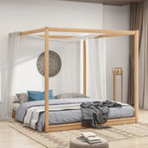 Solid Wood King Size Bed | Spacious Premium Bedroom Furniture – Oakvello