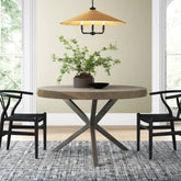 Solid Wood Round Dining Table | Kitchen & Dining Room Furniture – Oakvello