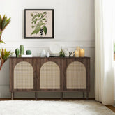 Solid Wood Sideboard Cabinet | Living Room Storage Furniture – Oakvello