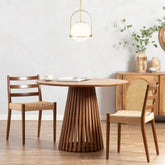 Solid Wood Pedestal Dining Table | Classic Kitchen & Dining Furniture – Oakvello