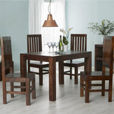 Jaipuri Dakota 120cm Solid Mango Wood Small Dining Table – Oakvello