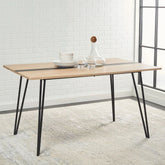 Natural Black Solid Wood Dining Table | Bold Kitchen Furniture – Oakvello