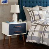 Solid Wood Storage Bedside Table | Bedroom Nightstand with Storage – Oakvello