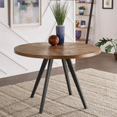 Oak Finish Solid Wood Dining Table | Classic Kitchen Furniture – Oakvello