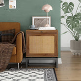 Solid Wood Accent Bedside Table | Stylish Bedroom Nightstand – Oakvello