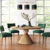 Solid Wood Round Dining Table | Classic Kitchen & Dining Furniture – Oakvello