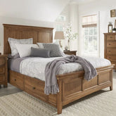 King Size Solid Wood Bed | Sturdy Hardwood Bedroom Furniture – Oakvello