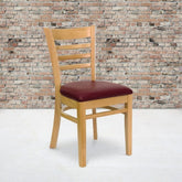Ladder-Back Solid Wood Dining Chair | Classic Kitchen Seating – Oakvello