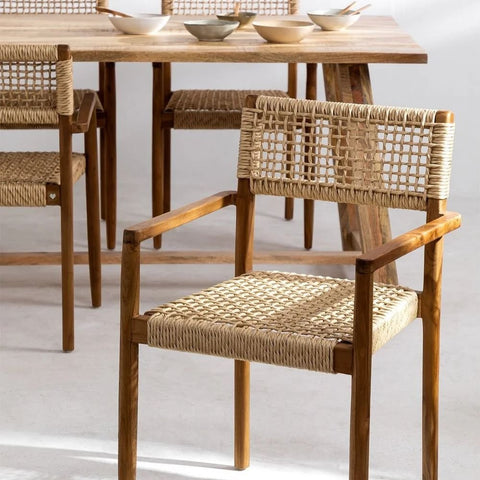 Orebro Solid Teak Wood Dining Chair | Premium Kitchen Seating – Oakvello