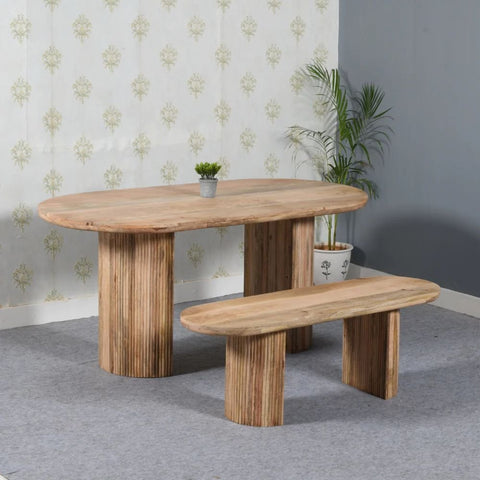 Ajmeri York 170cm Solid Wood Dining Table | Seats 6 – Oakvello